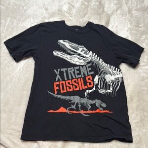The Children's Place Black and White Dinosaur Fossil Tee